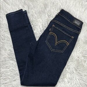 Levi's Women's 535 Denim Jean Leggings Dark Wash Size 3 S/C